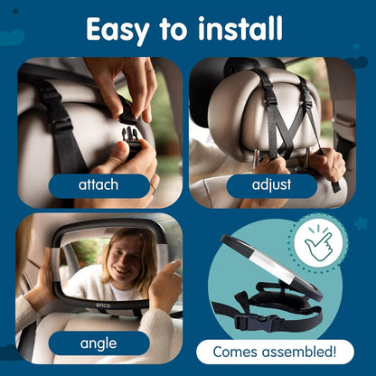 Rear-Facing Baby Car Mirror