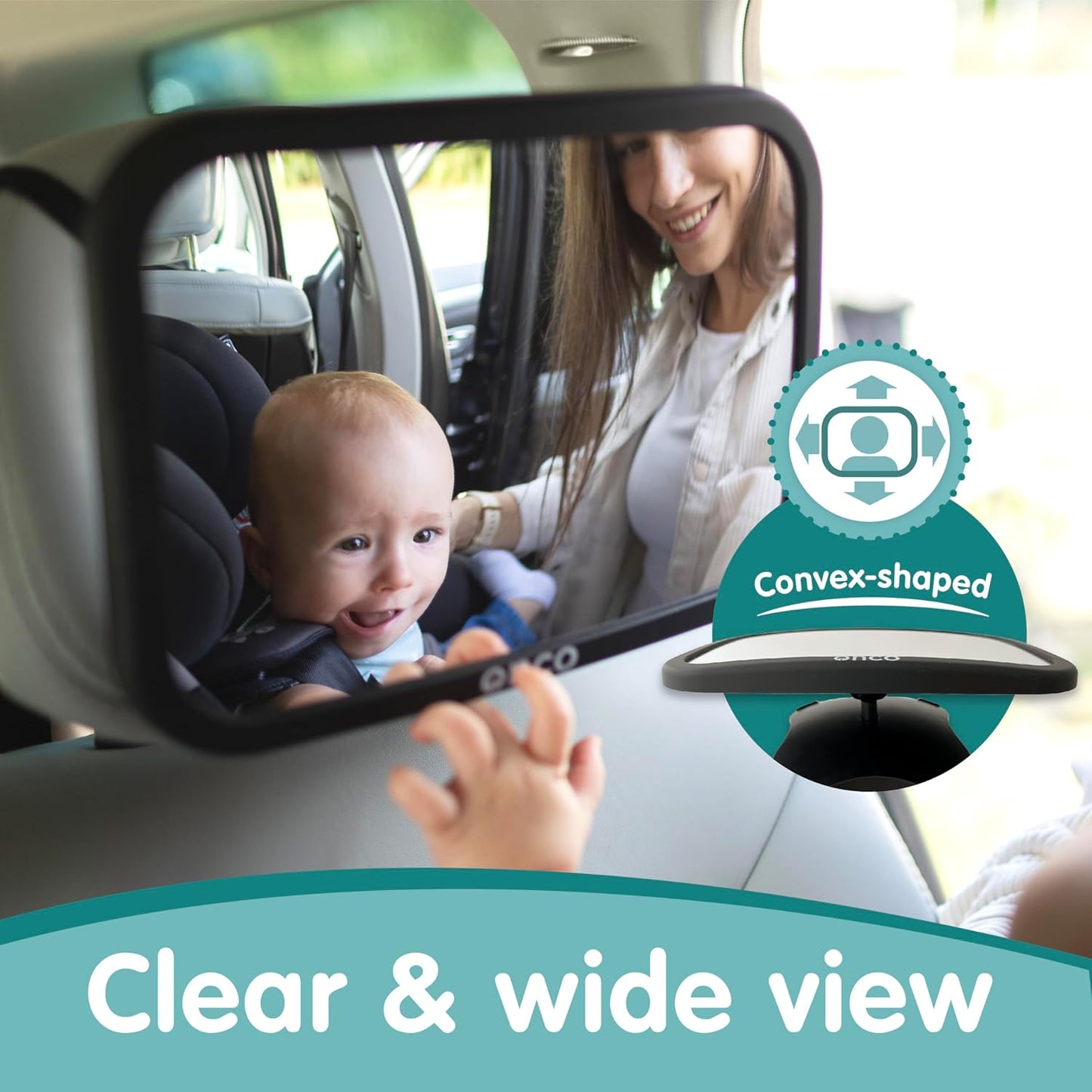 Rear-Facing Baby Car Mirror