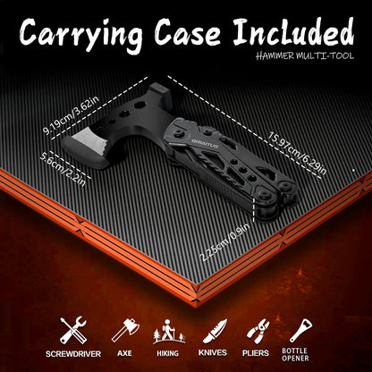 🔧 16-in-1 Multitool Camping Axe | Knife · Pliers · Fire Starter · Portable Case 🔥