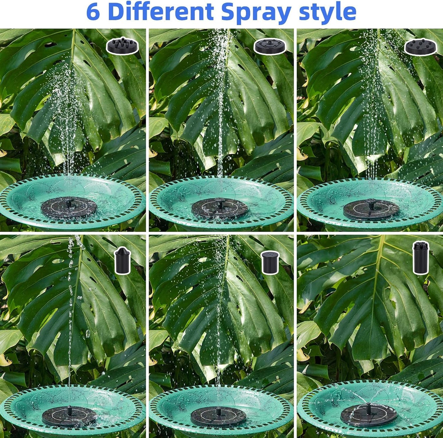 Solar Fountain Pump for Bird Bath