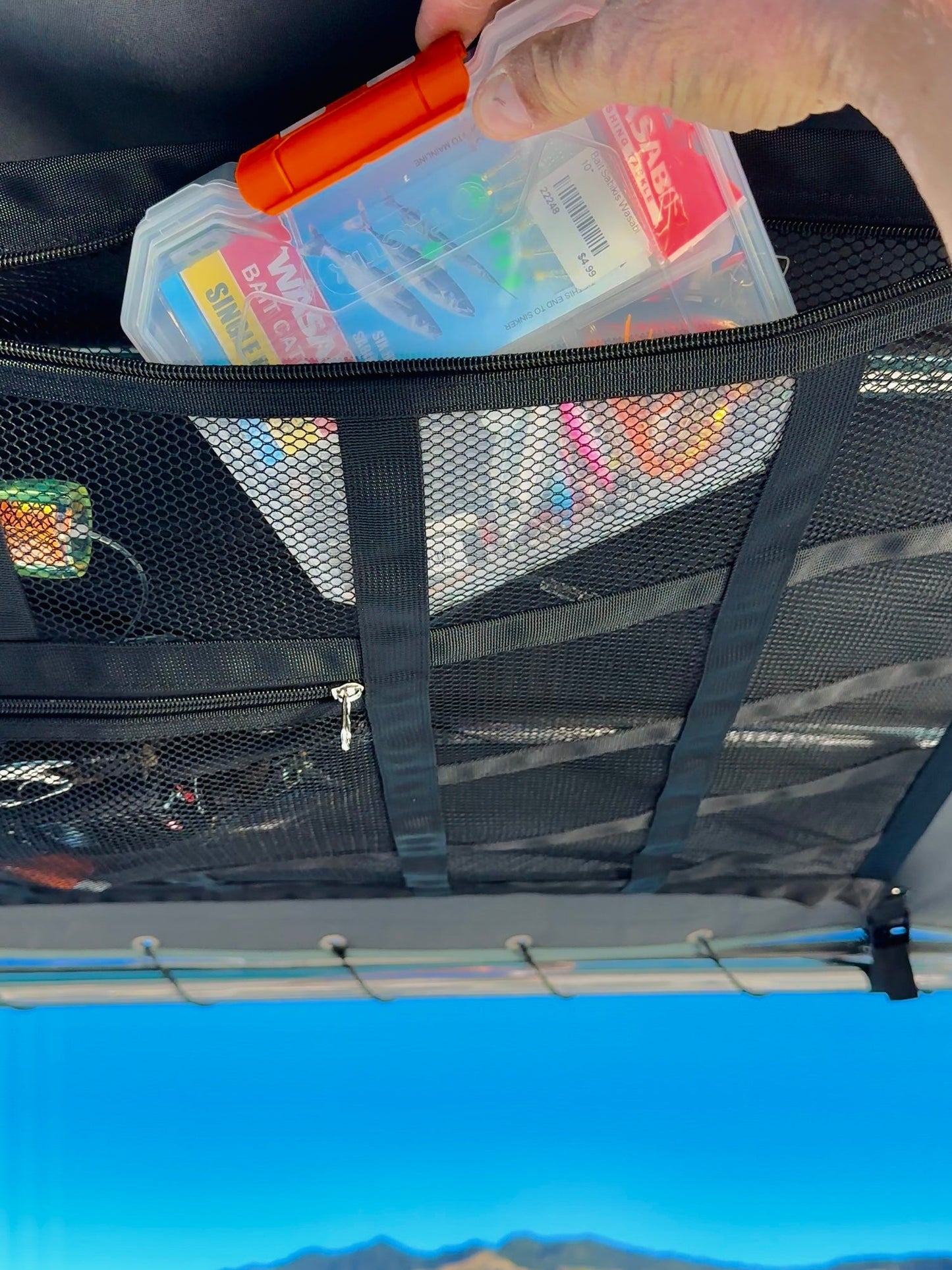 🚗Multi-Pocket Car Storage Net with Alloy Buckles🔧
