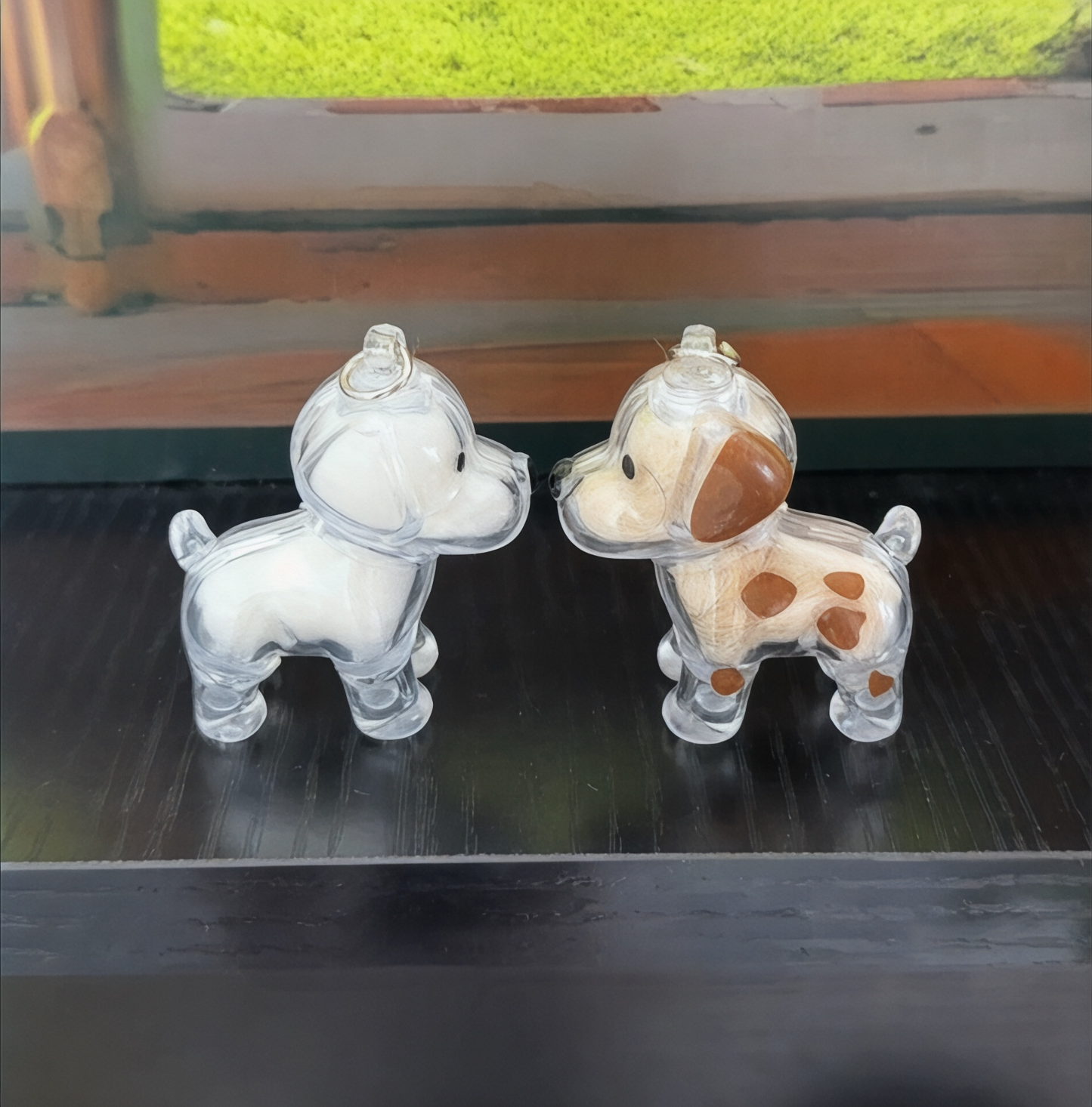 🐶 Pet Memorial Resin Keychain | Dog-Shaped Keepsake · Hair Compartment · Always With You 🔑