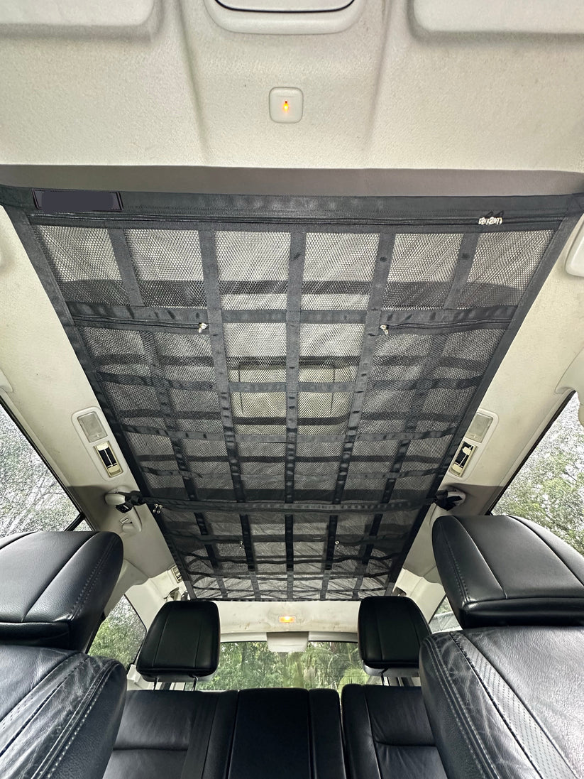 🚗Multi-Pocket Car Storage Net with Alloy Buckles🔧