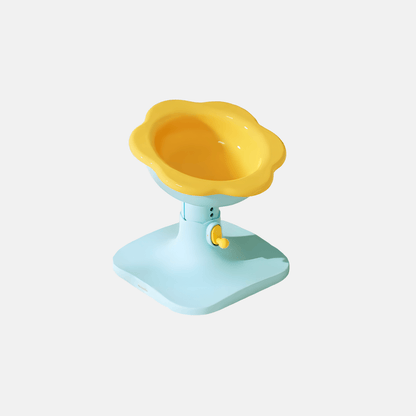 Stylish Flower Cat Dish|Comfortable Height, Durable & Easy Care