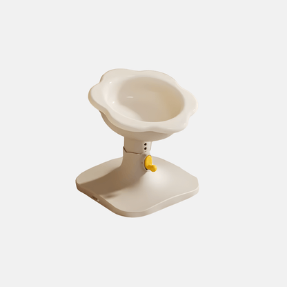 Stylish Flower Cat Dish|Comfortable Height, Durable & Easy Care