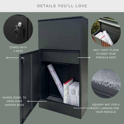 Large Parcel Storage Box - Weatherproof Lock