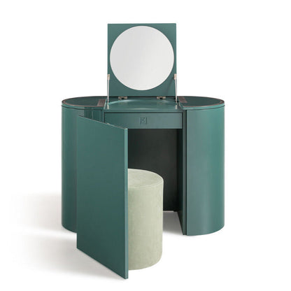 Elegant Vanity – Retractable Mirror, Smart Storage