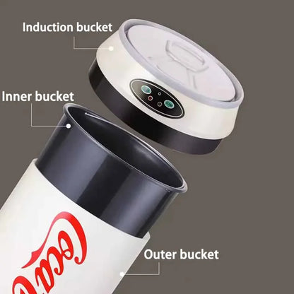 🚮Smart Sensor Trash|Hands-Free, Durable Stainless Steel Design🗑️