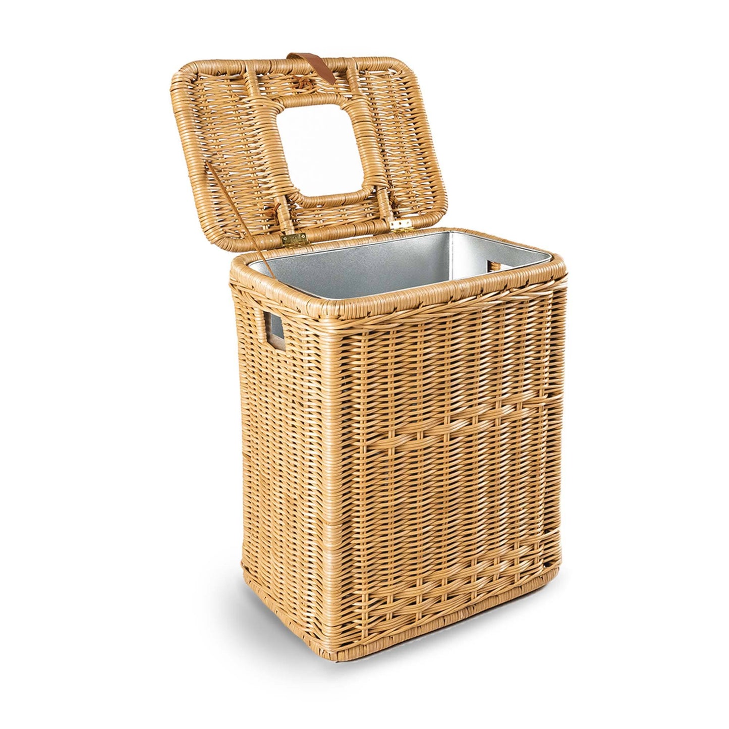 Multi-Purpose Rattan Basket-Recycling Bin with Removable Liner