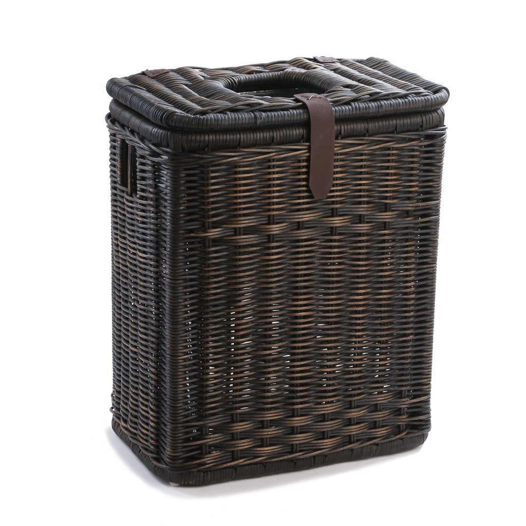 Multi-Purpose Rattan Basket-Recycling Bin with Removable Liner
