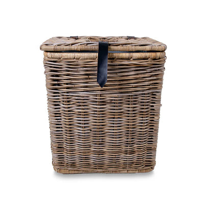 Multi-Purpose Rattan Basket-Recycling Bin with Removable Liner
