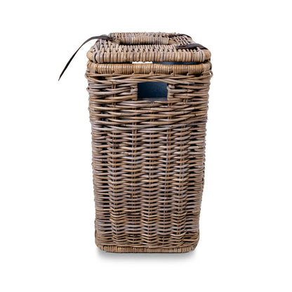 Multi-Purpose Rattan Basket-Recycling Bin with Removable Liner