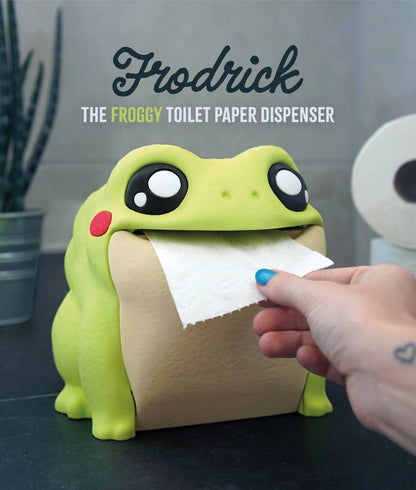 Playful Frog-Shaped Toilet Paper Holder