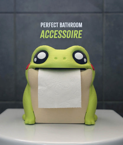 Playful Frog-Shaped Toilet Paper Holder