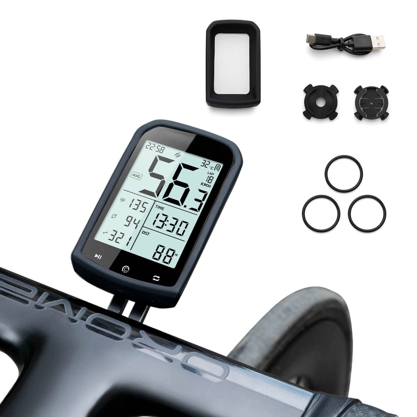 🚴 GPS Bike Computer | 2.9" Display · Multi-Metric Tracking · 35H Battery Life 🔋