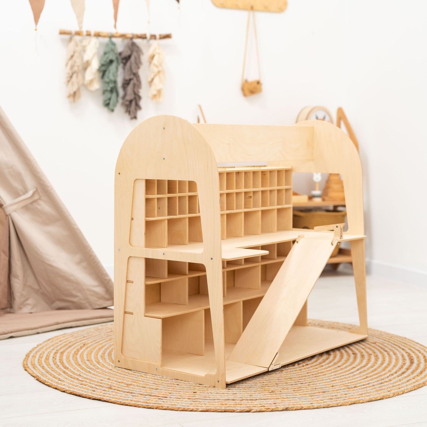 🚙🎁 Multifunctional Toy Car Garage Organizer